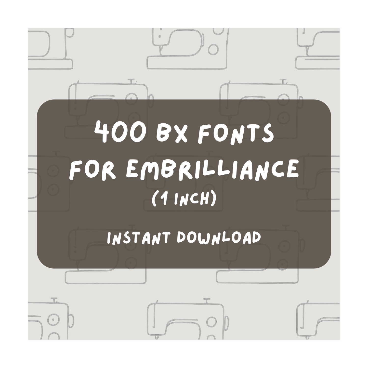 Product with the name BX Font - 1 inch fonts (400 BX Fonts!) in the 1 catergory